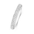 thumbnail image 1 of Platinum 950 2.2mm Slight Court Comfort Women Half Eternity Diamond Wedding Band/Ring Brilliant Cut 0.16 Carat G - SI1, 1 of 3