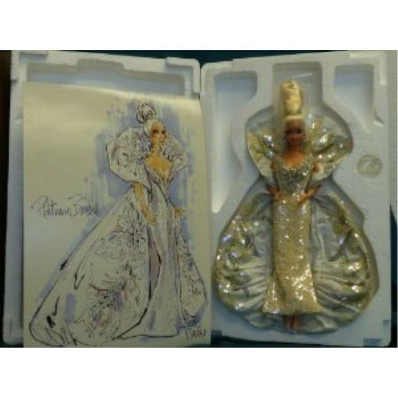 Platinum Barbie Doll by Bob Mackie Timeless Treasures 1991 Mattel