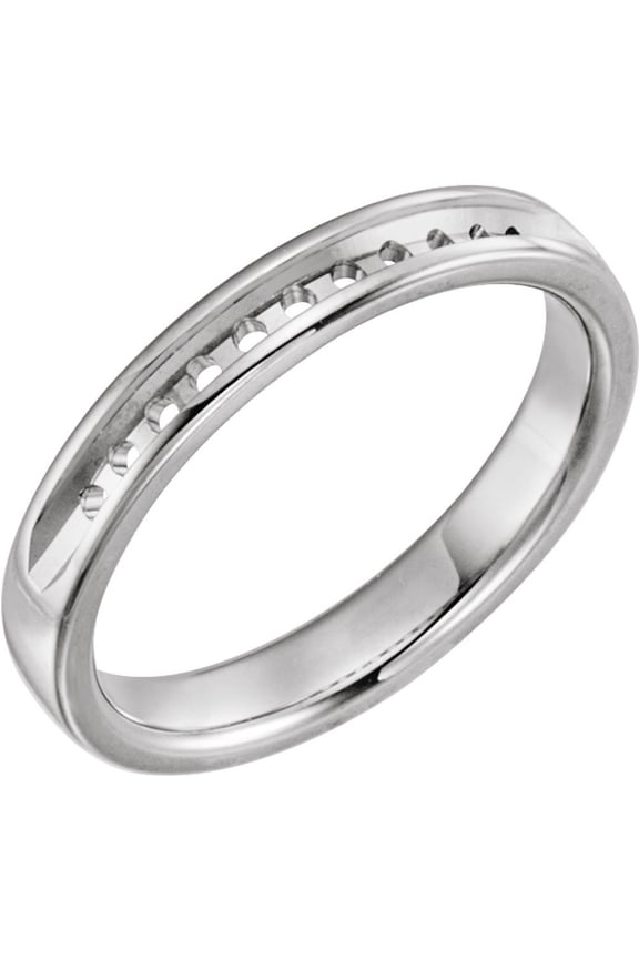 Platinum Bridal Wedding Engagement Anniversary Eternity Band Ring Fine Jewelry For Women Gifts For Her (Mounting Only, Not All Stones Included), Size 7