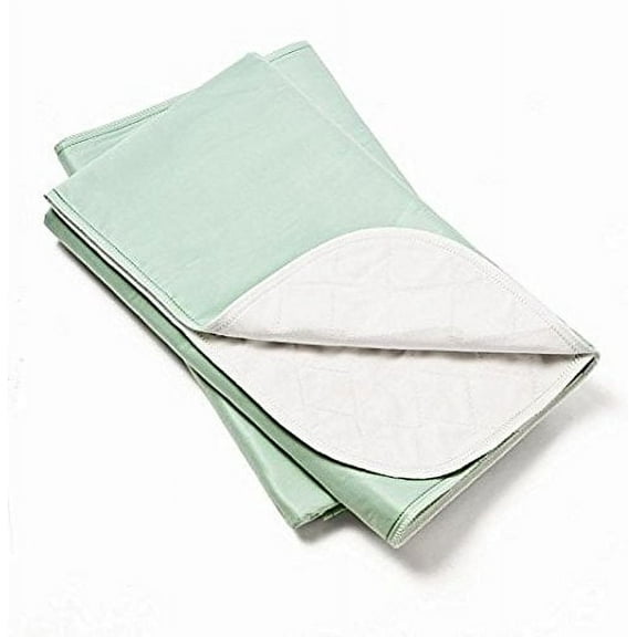 Platinum Care Pads Standard Washable Underpad Reusable, 34x36 in, Pack/4 (Green) for use with incontinence, reusable pet pads, reusable bed pads, great for dogs, cats, and bunny