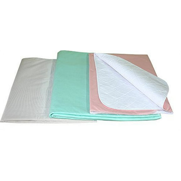 Platinum Care Pads Washable Incontinence Underpads & Protectors. - 6 Pack - 17 x 24 Heavy Abosrbency