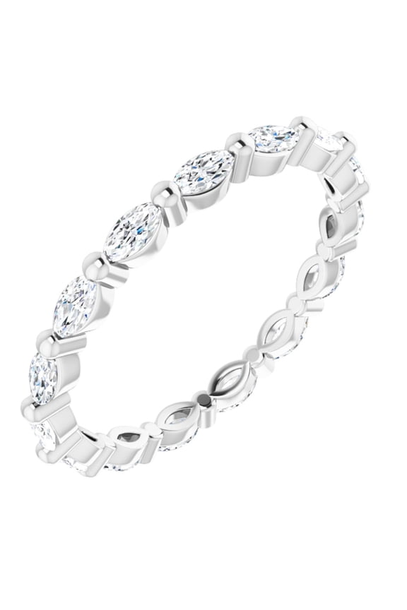 Platinum Diamond Bridal Wedding Engagement Anniversary Eternity Band Ring Fine Jewelry For Women Gifts For Her (5/8 cttw), Size 6