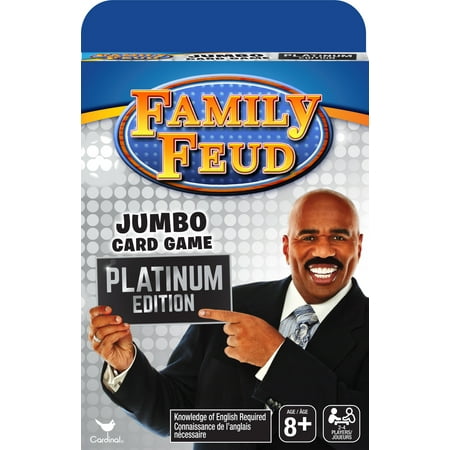 Platinum Edition Family Feud Jumbo Card Game, for Kids, Teens, and Adults