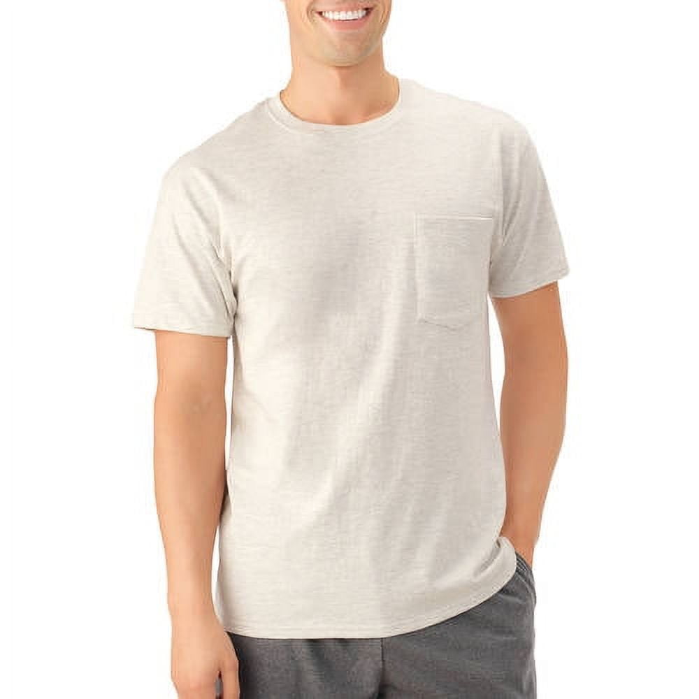 Platinum Eversoft Men's Short Sleeve Crew Pocket T Shirt, up to Size ...