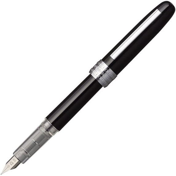 Platinum Fountain Pen, Plaisir Fine Nib, Black (PGB-1000-#1-F)