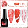 Platinum Gel Nail Polish Silver Glitter Soak Led Nail Polish Gel Salon