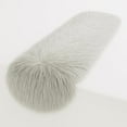 thumbnail image 1 of FabricLA Platinum Grey Faux Fur Accent Cut 18 x 48 Inches with Rounded Edges for Holiday & Christmas Decor, 1 of 9
