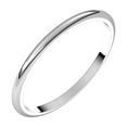 thumbnail image 1 of Platinum Half Round 1.5mm Half Round Band Size 4.5 Ring for Women and Men - 1.8 Grams, 1 of 2