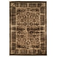 thumbnail image 1 of Platinum Isphahan Brown Area Rug 5x7.6 Modern Design Easy Care Polyester, 1 of 5