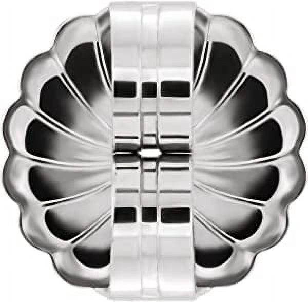 Platinum Jumbo Extra Large 9.4mm Friction Butterfly Push Back for Stud Earring Post (1 Piece)