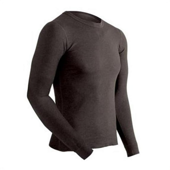 Platinum Long Sleeve Mens Top, Black - Extra Large