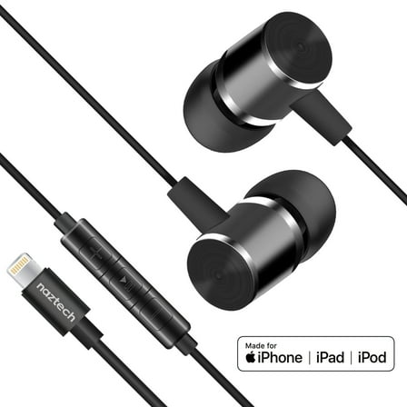 Platinum MFI Lightning Earphones (Black)