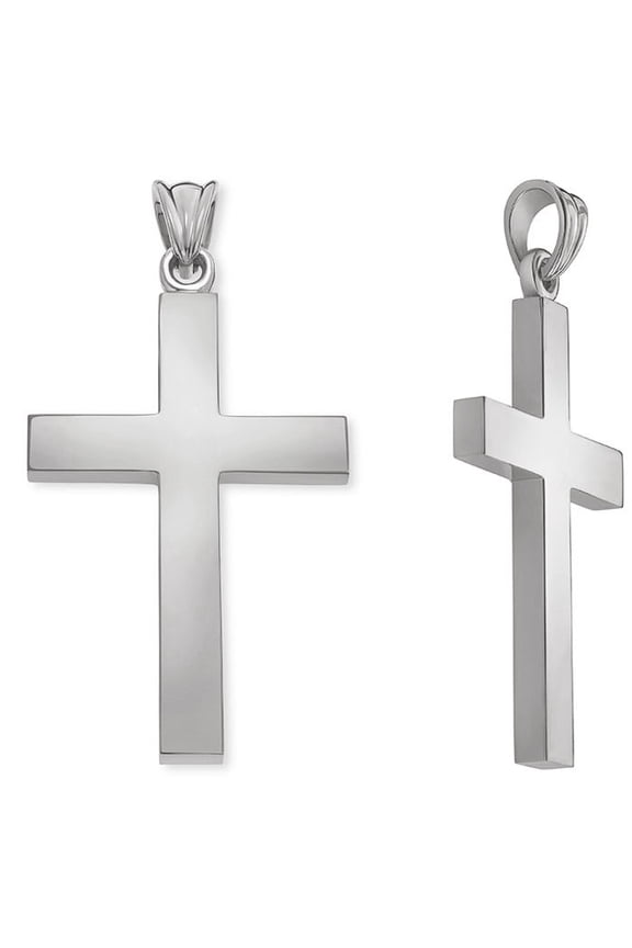 Platinum Men's Cross Pendant