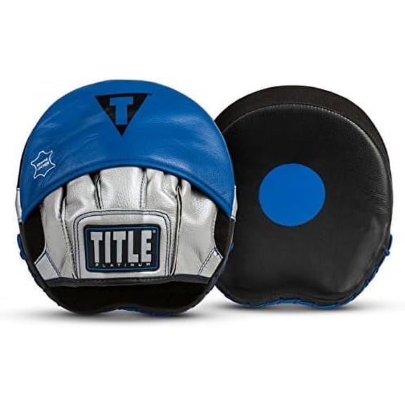 Platinum Perilous Micro Palm Mitts, Black/Silver/Blue - Boxing & Muay Thai Pads, Punching & Focus Mitts, MMA & Kickboxing Equipment$$Sport & Recreation Other