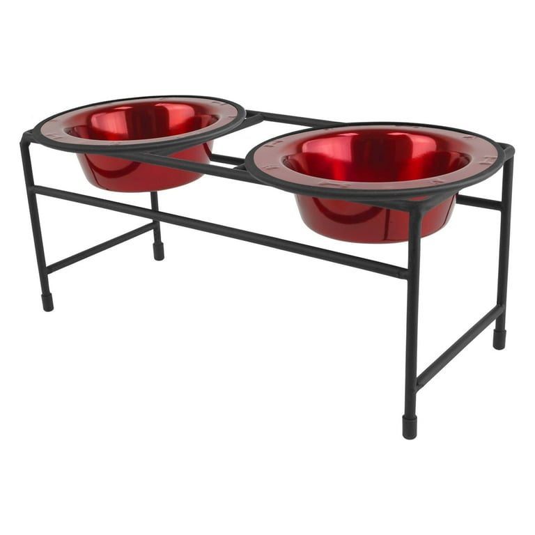 Platinum Pets Dog Double Diner Feeder with Bowls