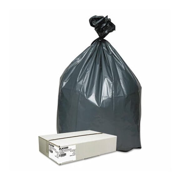 Webster Super Heavy-Duty Platinum Plus Liners, 33 Gallon, Silver, Box Of 50