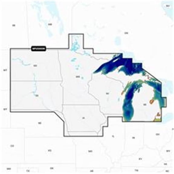 Platinum Plus NPUS005R U.S. North Fishing Map
