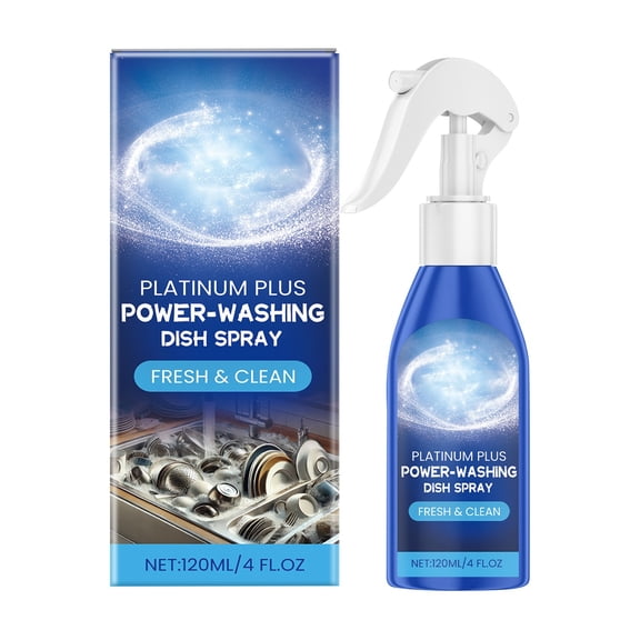 Platinum Plus Power-Washing Dish Spray, Fresh & Clean, 120ml, Advanced Grease-Cutting Formula for Spotless Shine