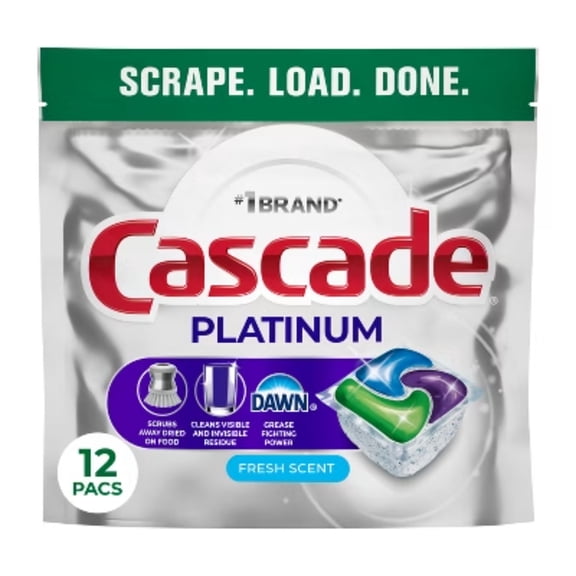 Platinum Pods Dishwasher Detergent - Fresh - 12ct