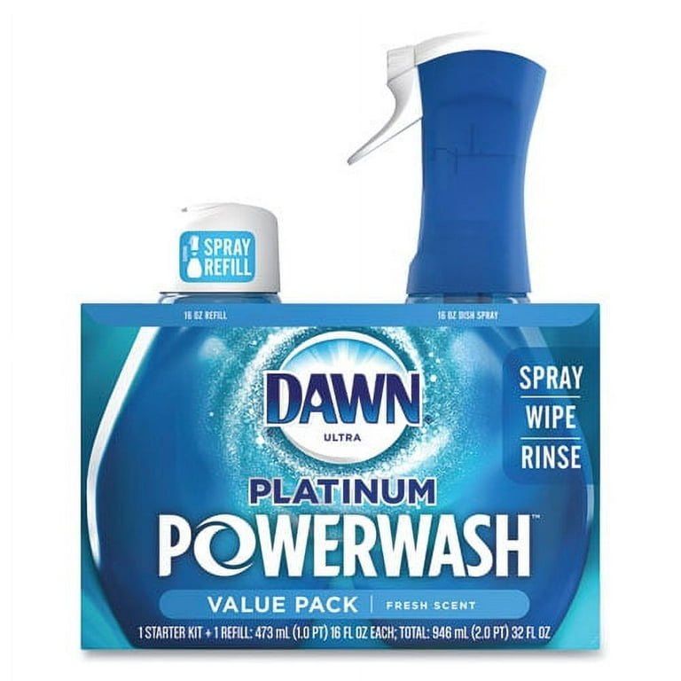 Platinum Powerwash Dish Spray, Fresh, 16 oz Spray Bottle, 2/Pack Platinum Powerwash Dish Spray, Fresh, 16 oz Spray Bottle, 2/Pack