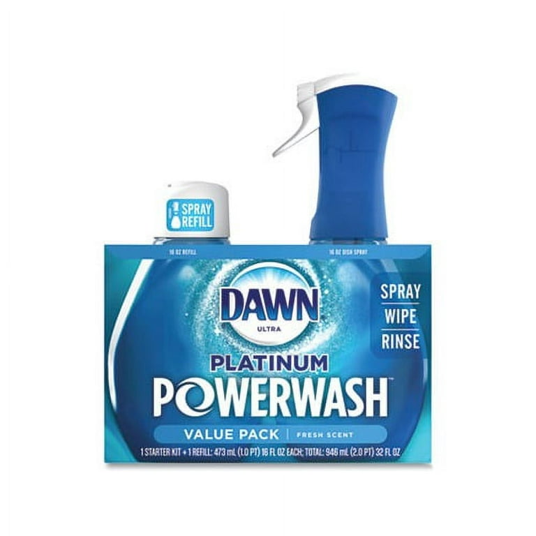Platinum Powerwash Dish Spray, Fresh, 16 oz Spray Bottle, 2/Pack Platinum Powerwash Dish Spray, Fresh, 16 oz Spray Bottle, 2/Pack