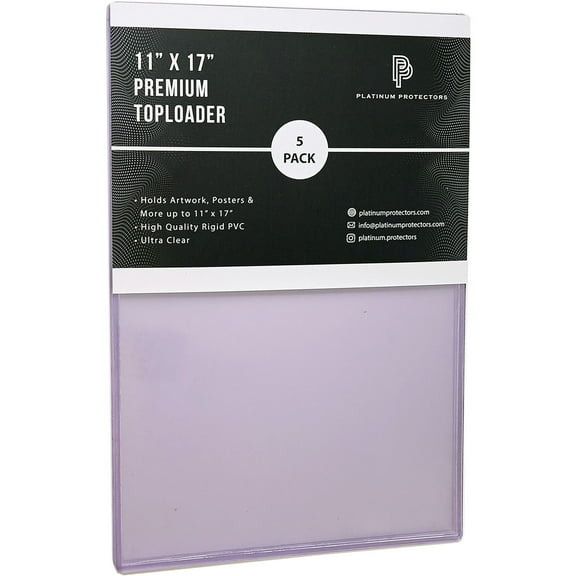 Platinum Protectors 11x17 Toploaders for Posters Lithographs Art Plastic Holders