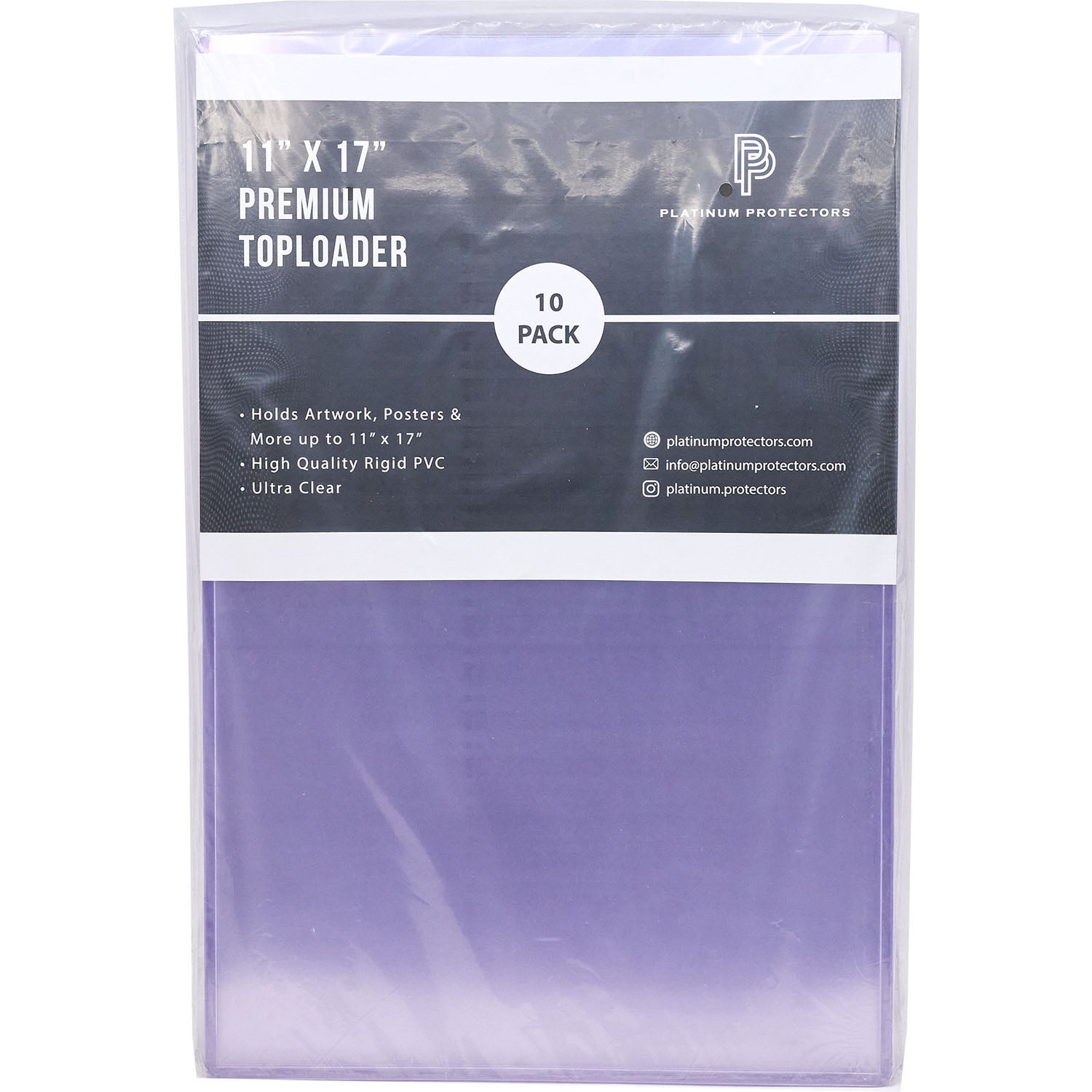 Platinum Protectors 11x17 Toploaders for Posters Lithographs Art