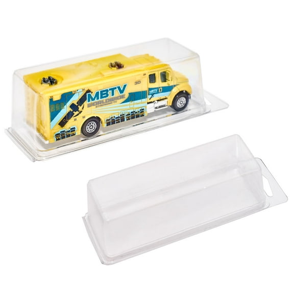 Platinum Protectors Case for Large Loose Hot Wheels and Matchbox Cars Clamshell