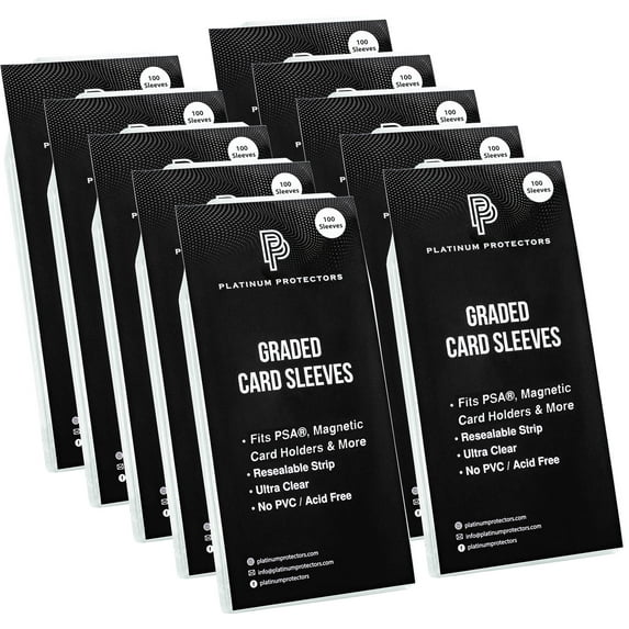 Platinum Protectors PSA Graded Card Sleeves Resealable Fits CGC TAG Graded Cards