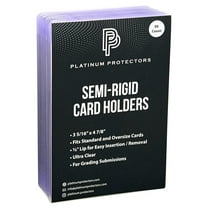 Platinum Protectors Semi-Rigid Card Holders for Graded Card Submissions
