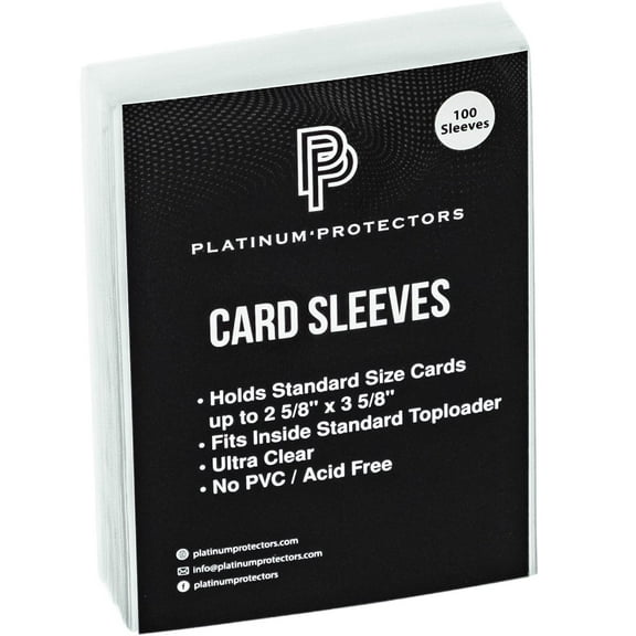 Platinum Protectors Ultra Clear Soft Penny Sleeves for Standard Trading Cards