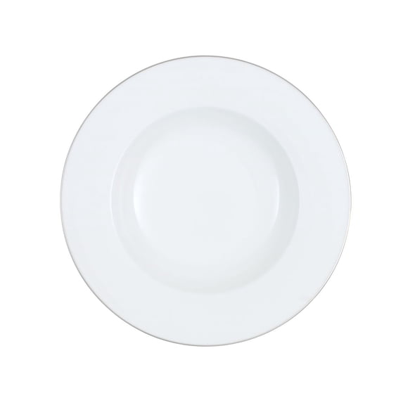 Platinum Rim Soup Bowl