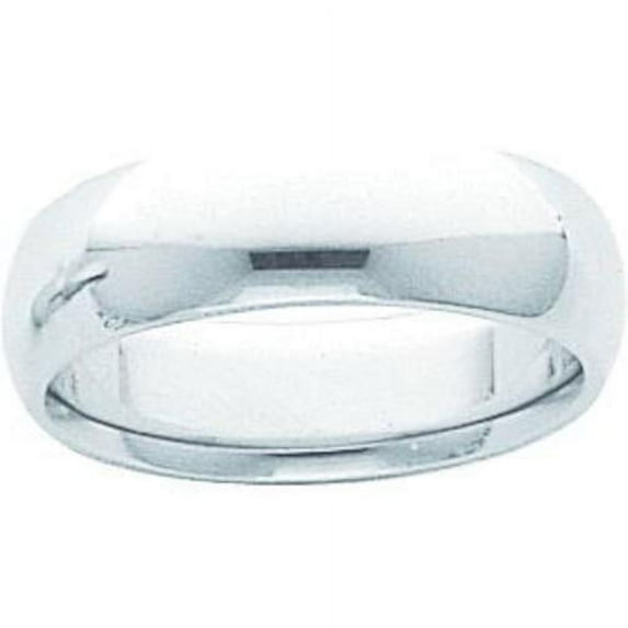 Platinum Round Comfort Fit Wedding Band Sz 6