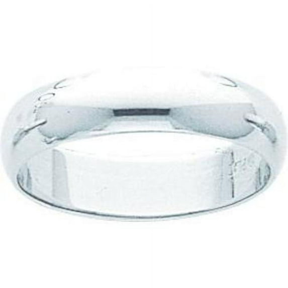 Platinum Round Wedding Band Sz 4