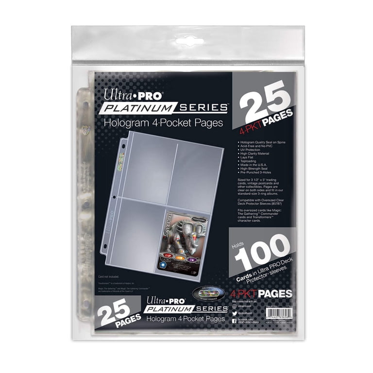 ultra pro platinum card sleeves Series 9-Pocket Pages (25ct) for Standard Size Cards coupons and other collectibles Ultra Pro Platinum Series 8-Pocket