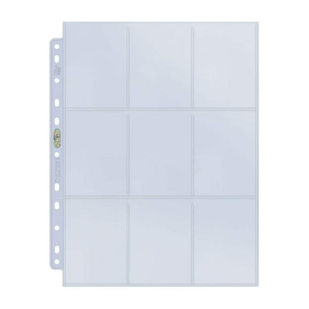 Ultra PRO - 9-Pocket 11-Hole Platinum Page 10-Count Pack
