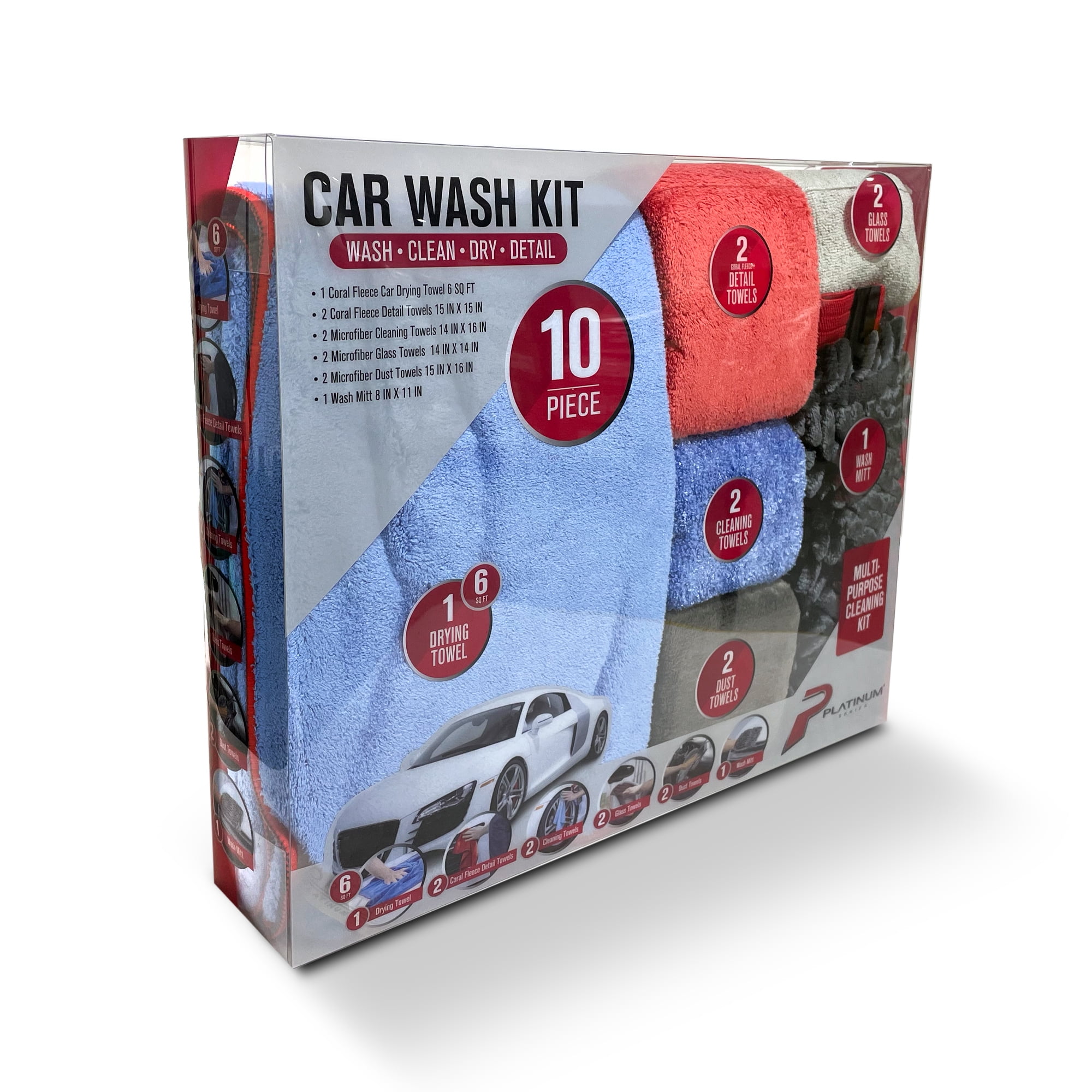 Ride Fresh All-in-One Car Wash Kit (16 Piece Kit) - CarCarez