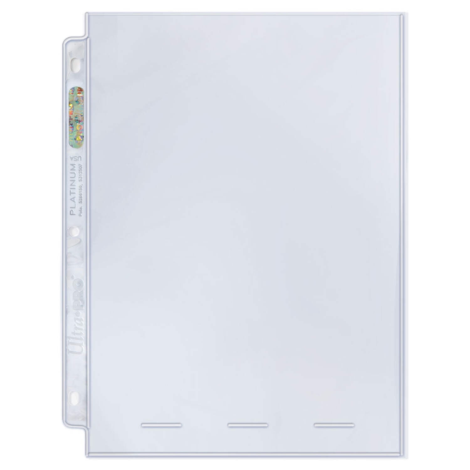 ultra pro platinum 9 card pocket pages sleeves Card Binder Sleeves 100 Ultra PRO 9 -Pocket Trading Card Pages are clear on both sides and fit in Ultra PROs standard ULTRA PRO 3 RING BLACK