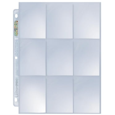 100 Ultra Pro Platinum 9-Pocket Sheets