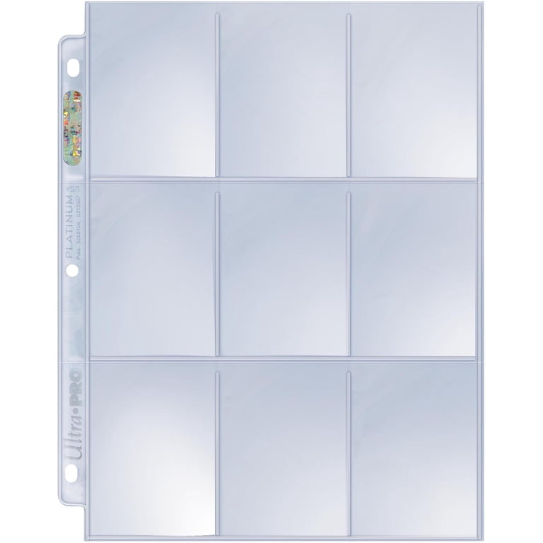 pocket card sleeves Ultra Pro 9 Pocket Pages