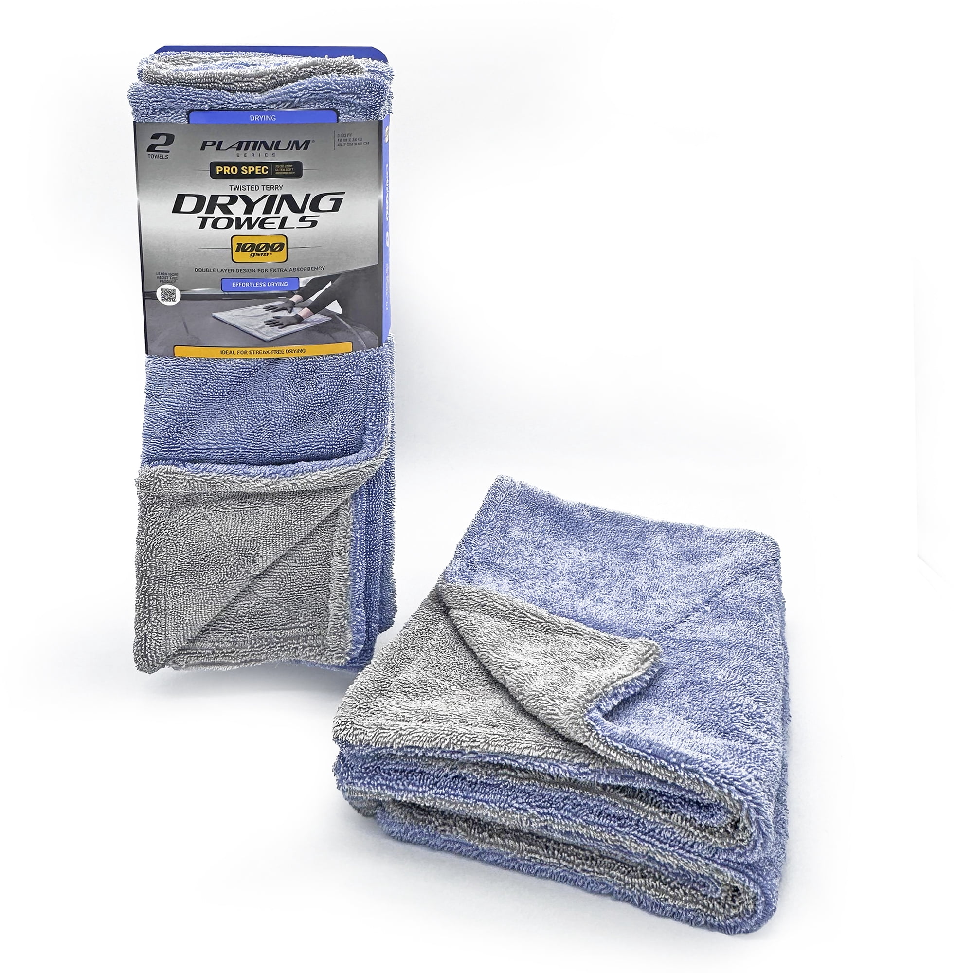 Platinum Series Pro Spec Car Cleaner Drying Towel, 1000GSM,