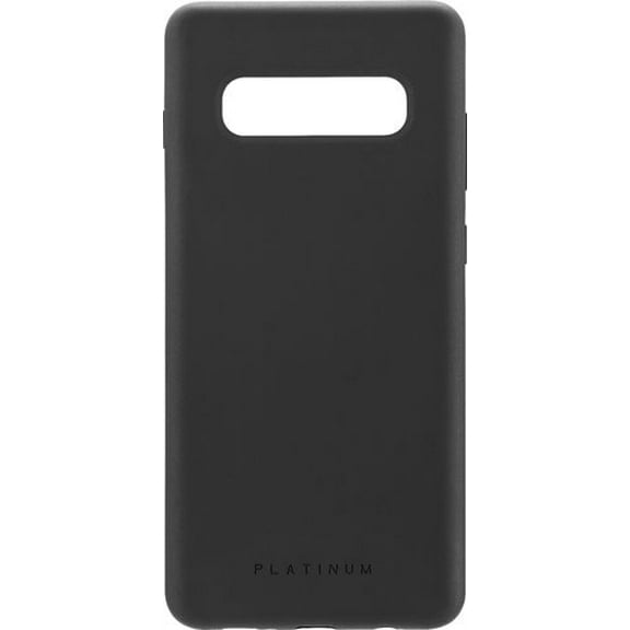 Platinum Series Silicone Case for Samsung Galaxy S10+ Smartphones - Black