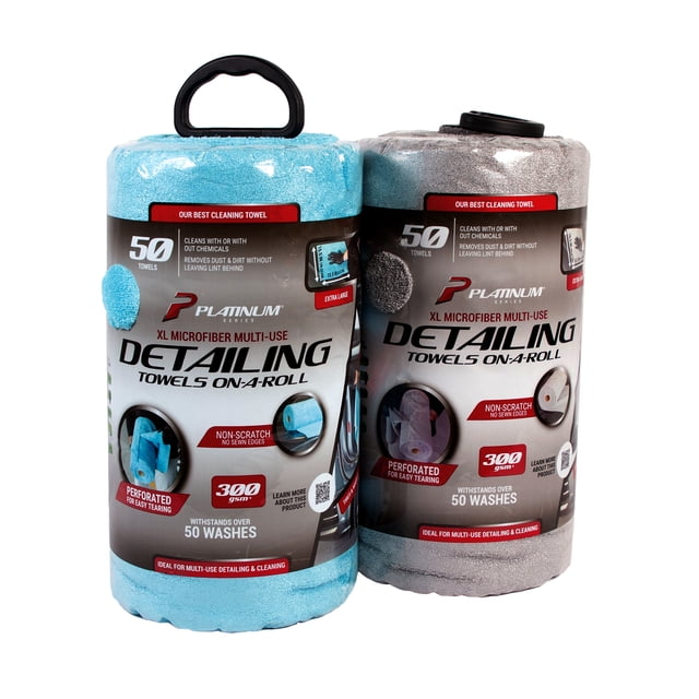 Platinum Series XL Multi-Purpose Microfiber Cleaning, Detailing Towels ...