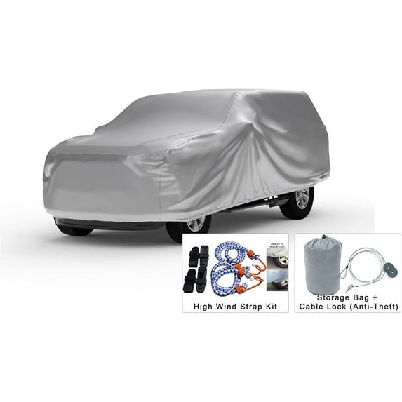 Platinum Shield Weatherproof Commercial Van Car Cover Compatible with 2017 Mercedes Benz Sprinter 3500 Extended Wheelbase 144in Standard Roof - Protect Water, Snow, Sun - Free Cable Lock, Storage Bag