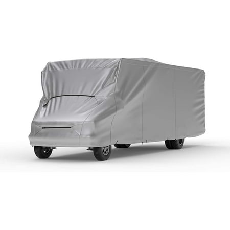 Platinum Shield Weatherproof RV Cover Compatible with Class C RV 20' - 23' Long - Outdoor - Protect from Water, Snow, Sun - Fleece Lining - Includes Cable Lock, Storage Bag & Wind Straps