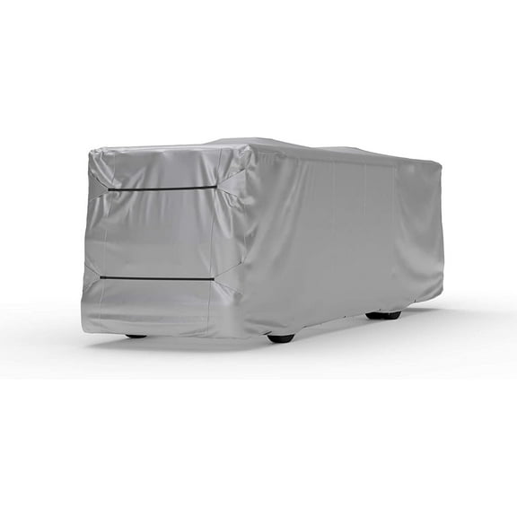 Platinum Shield Weatherproof RV Cover Compatible with Class A RV 24' - 28' Long - Outdoor - Protect from Water, Snow, Sun - Fleece Lining - Includes Cable Lock, Storage Bag & Wind Straps