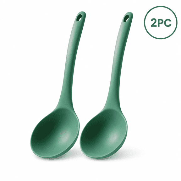 Platinum Silicone Cooking Spoon with Reinforced Core, 8.5-Inch Heat-Resistant Non-Stick Mixing Spoon for Sautéing and Serving, BPA-Free Seamless Kitchen Utensil