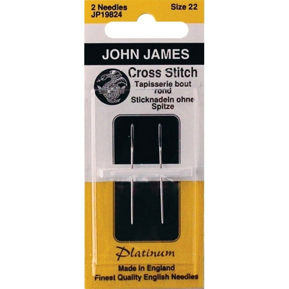 John James Platinum Tapestry Hand Needles-Size 22 2/Pkg
