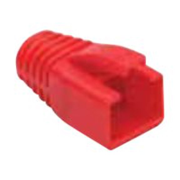 Platinum Tools RJ45 Colored Boots, 8mm Max OD, Red, 25-Pack (Bag)