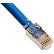 Platinum Tools 106190 RJ45 Cat6A 10 Gig Shielded Connector w/Liner, Solid 3-Prong. Pack of 100